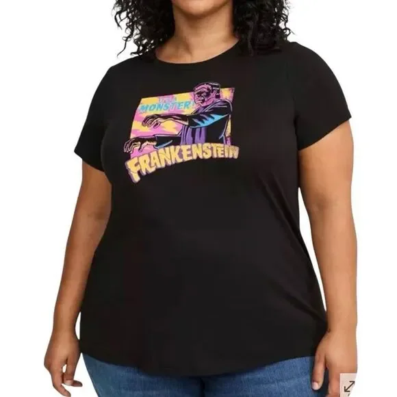 Torrid Frankenstein Classic Fit Cotton Crew Neck Tee N0291 - Picture 1 of 7